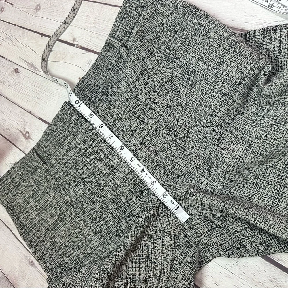 ann taylor black white Textured dress Pants sz 12 classic office